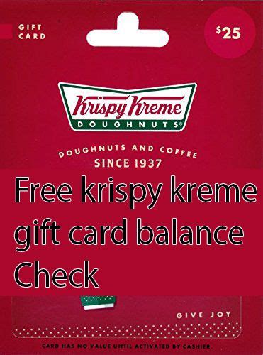 krispy kreme check card balance